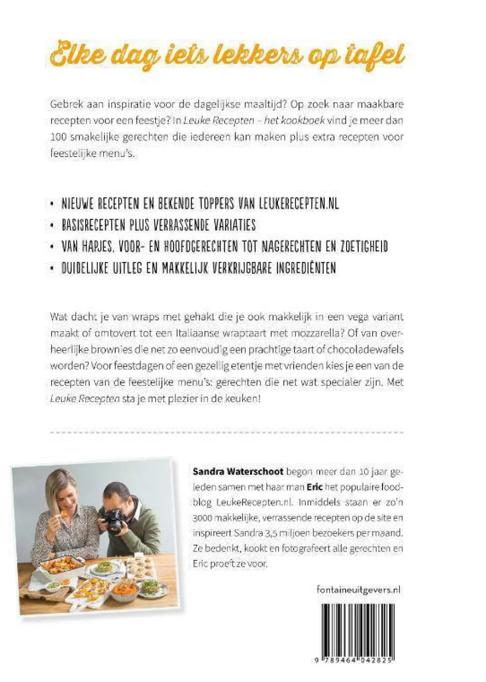 Sandra Waterschoot En Eric Waterschoot Leuke Recepten - Het Kookboek|wehkamp Outlet