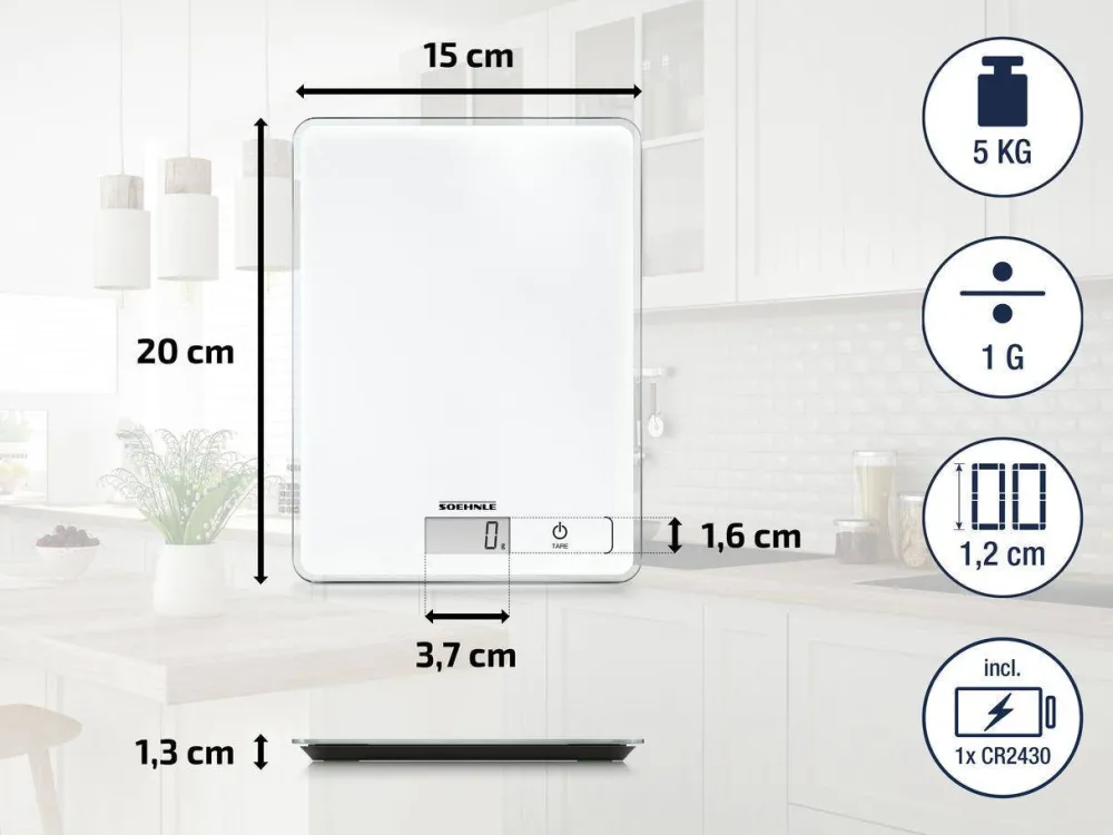 Outlet Soehnle Page Compact Keukenweegschaal