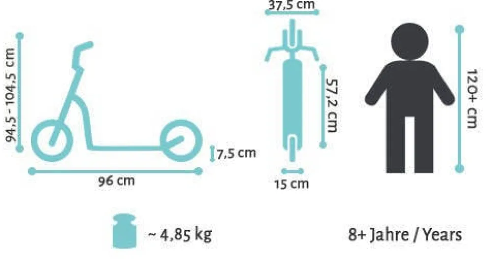 Alu City Vouwbaar 230Mm Geveerd, Zwart|STAR SCOOTER New