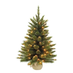 Clearance Triumph Tree Verlichte Kerstboom Met Burlap Forest Frosted (H60Xo46 Cm)
