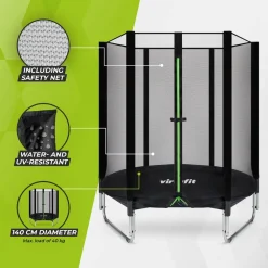 Kindertrampoline 145 X 145 X 160 Cm|Virtufit Cheap