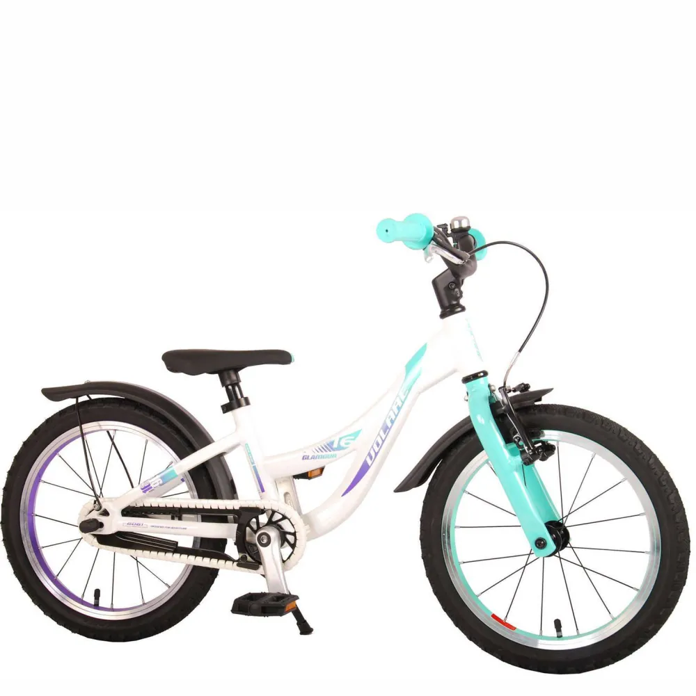Glamour Kinderfiets 16 Inch Parelmoer/ Mintgroen|Volare Clearance