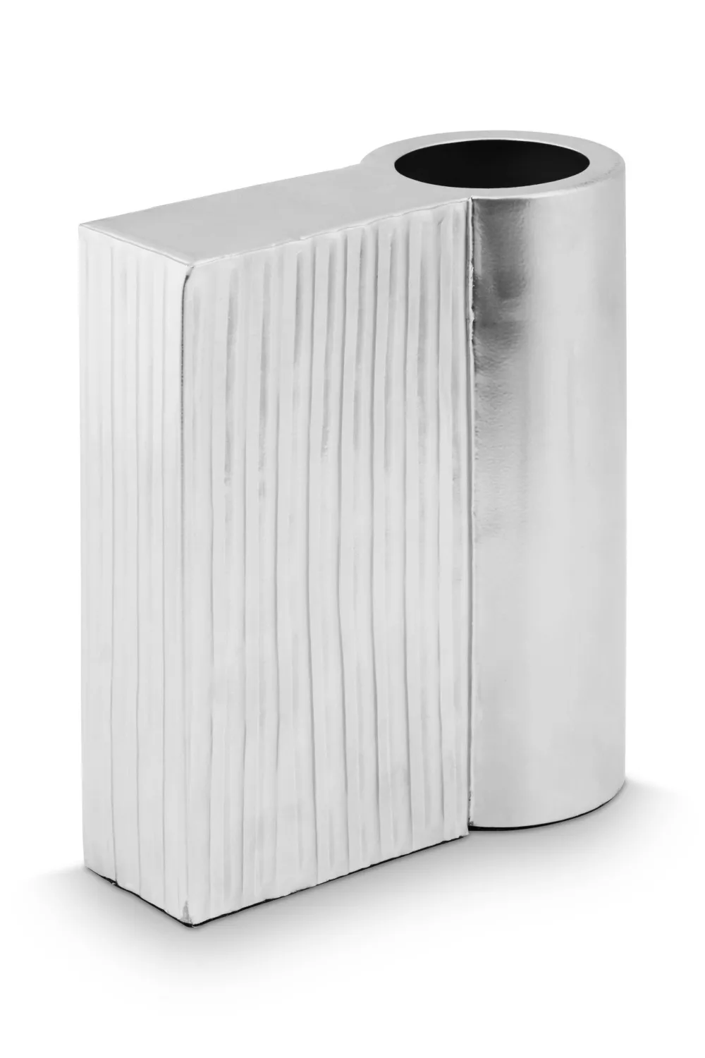 Outlet vtwonen Vaas Metal Ribbed