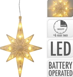 Fashion W Led Kerstster (10 Led)