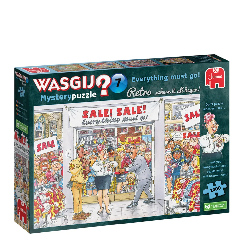 Retro Mystery 7 - Uitverkoop! Legpuzzel 1000 Stukjes|Wasgij Flash Sale
