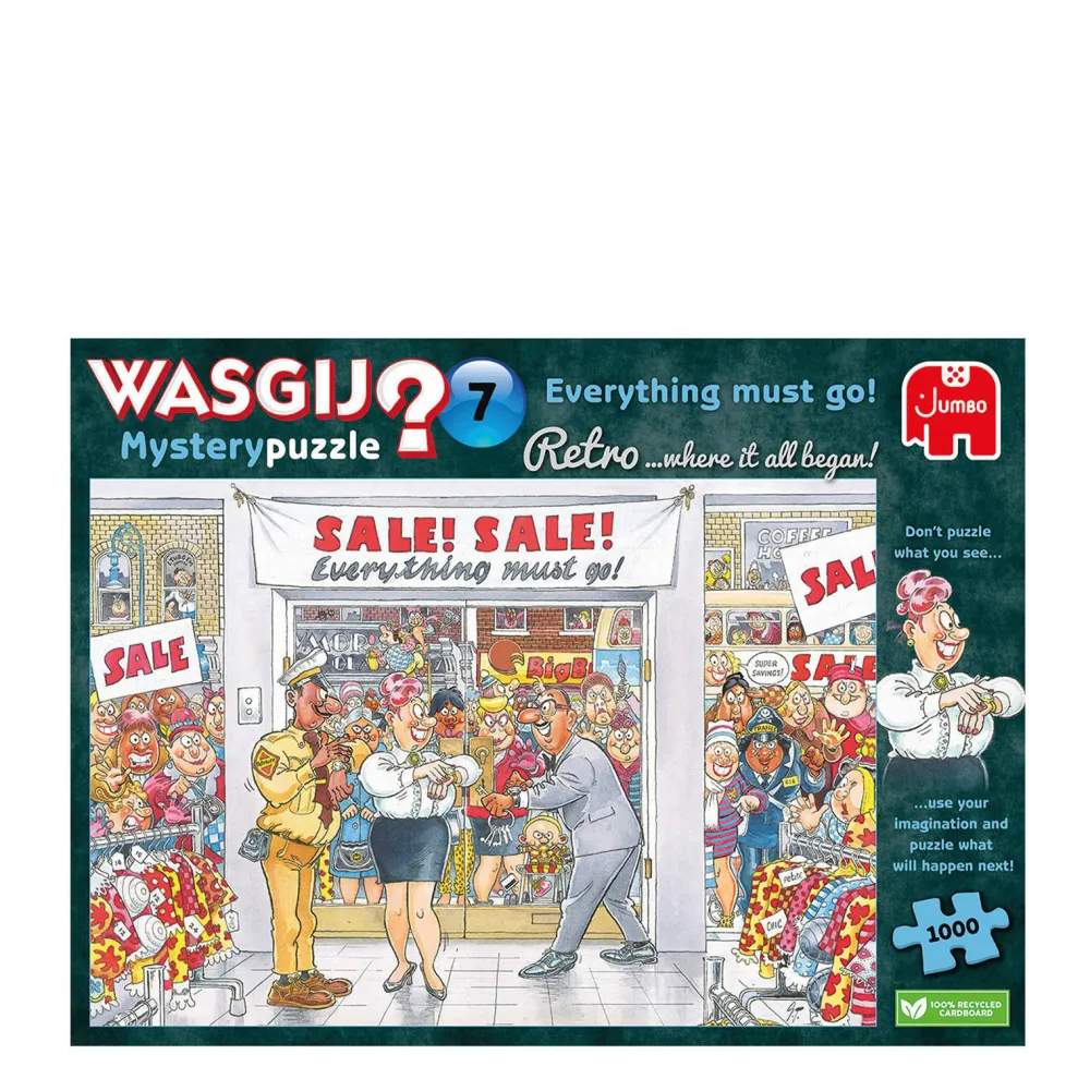 Retro Mystery 7 - Uitverkoop! Legpuzzel 1000 Stukjes|Wasgij Flash Sale