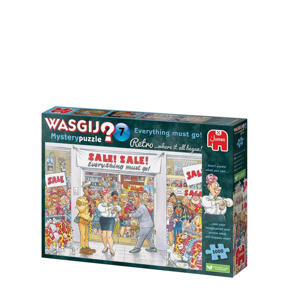 Retro Mystery 7 - Uitverkoop! Legpuzzel 1000 Stukjes|Wasgij Flash Sale