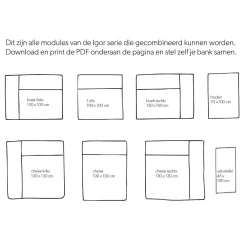 Shop Wehkamp Home Igor Modulair Bankelement (1-Zits)