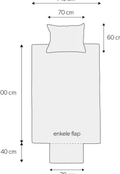 Discount Wehkamp Home Katoenen Dekbedovertrek 1 Persoons (140X200 Cm)
