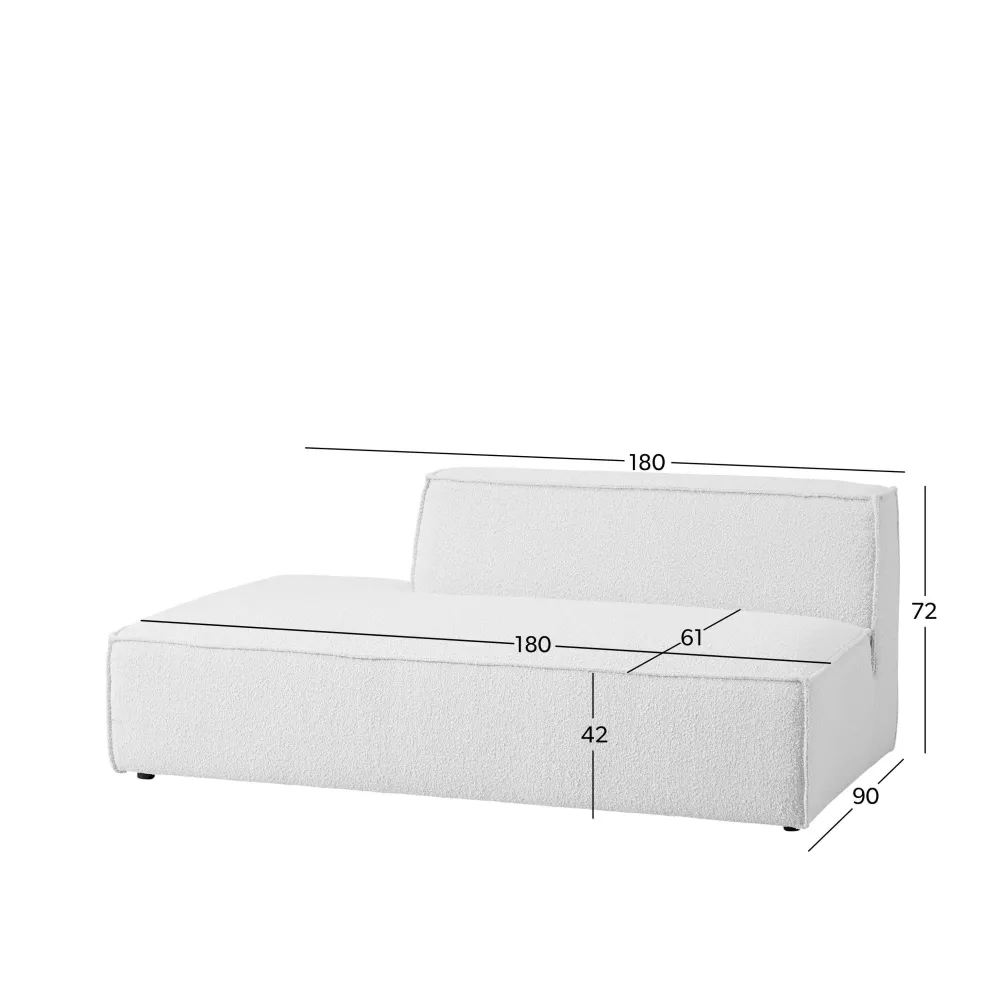 Best Sale Wehkamp Home Newton Modulair Bankelement (2-Zits Halve Rug Rechts)