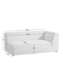 Sale Wehkamp Home Newton Modulair Bankelement (Boucle ) (2-Zits Arm Rechts)