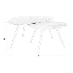 Discount Wehkamp Home Salontafel (Set Van 2) Pion