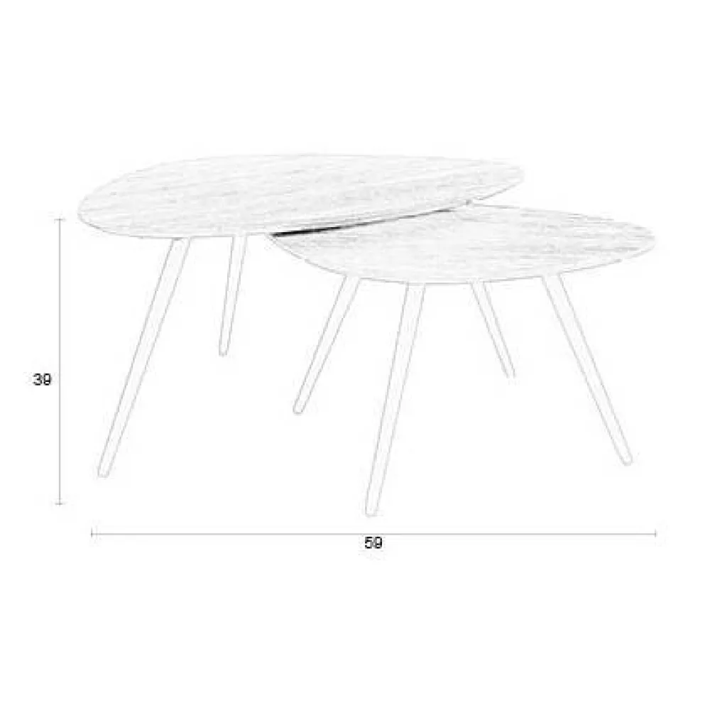 Discount Wehkamp Home Salontafel (Set Van 2) Pion