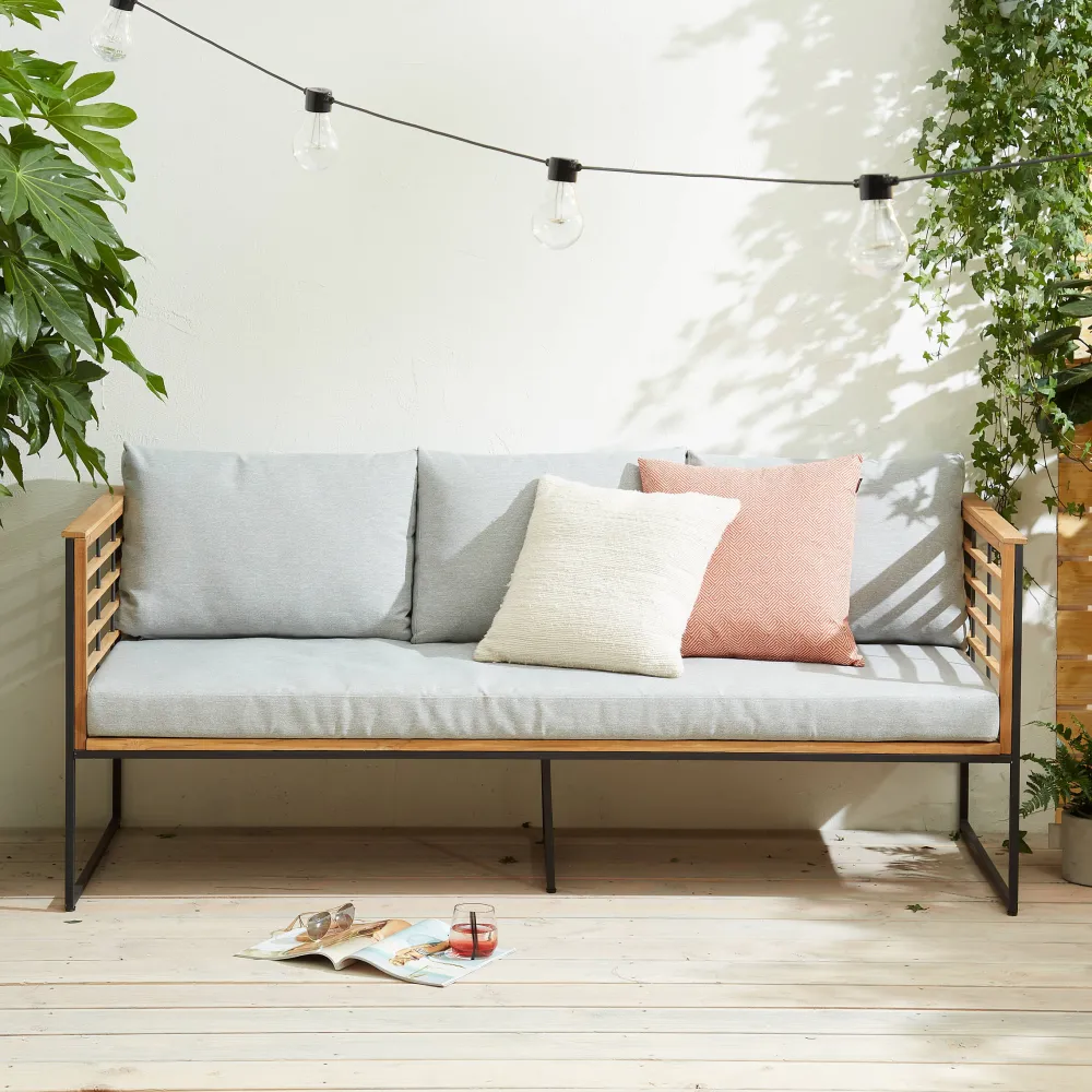 Teak 3-Zits Loungebank Leon|Wehkamp Home Shop