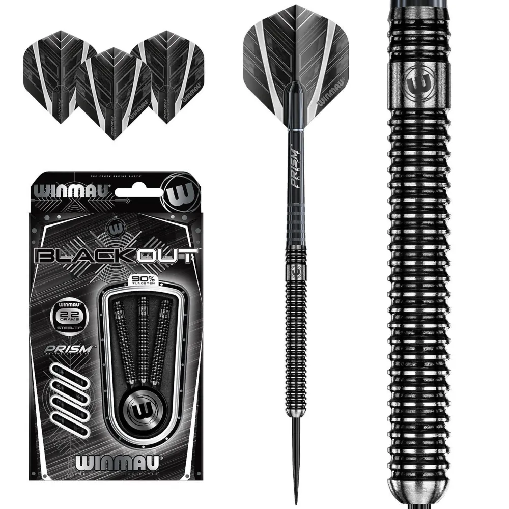 Blackout Steeltip Dartpijlen 22Gr|Winmau Flash Sale