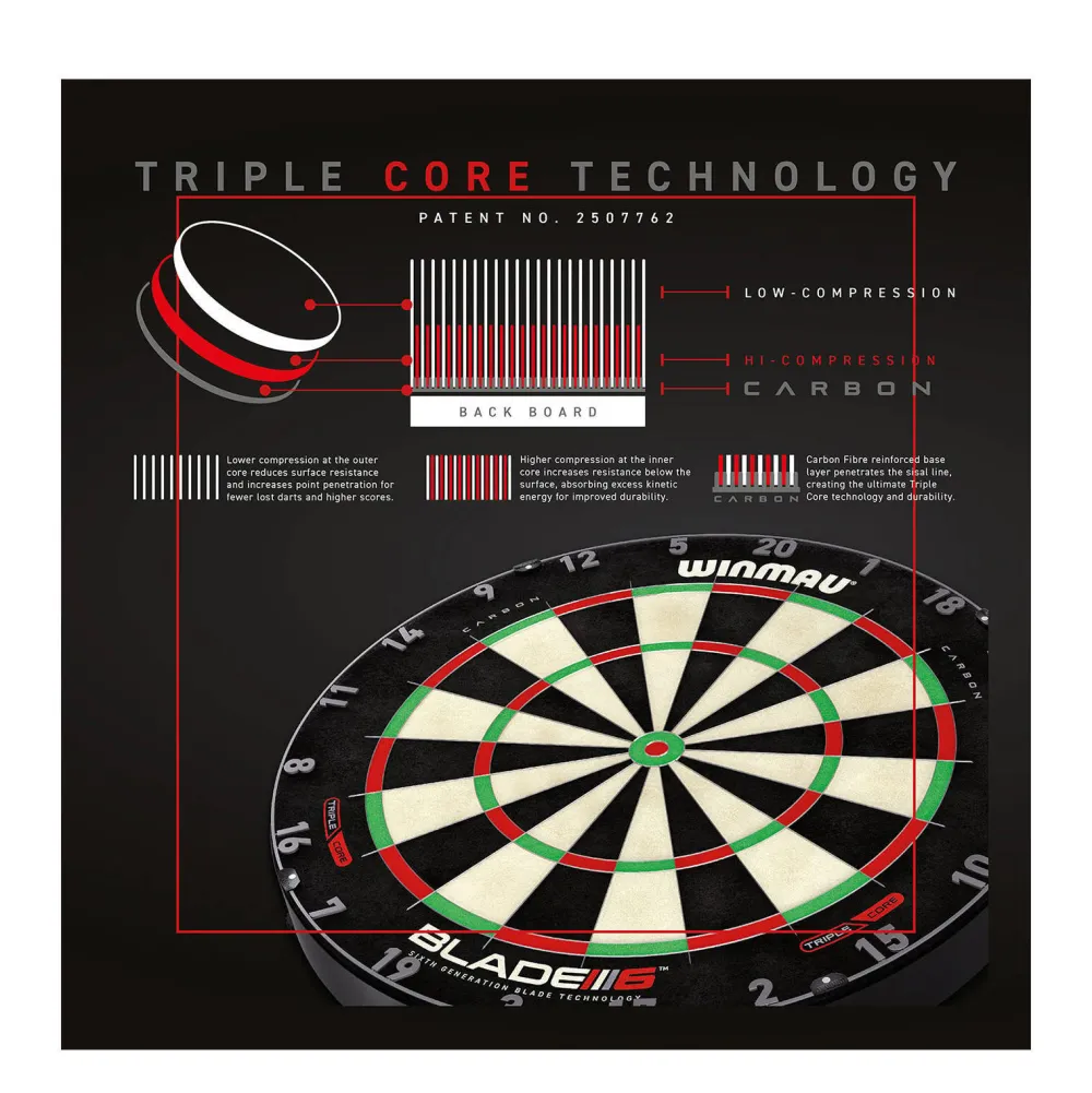 Blade 6 Triple Core Dartbord|Winmau Flash Sale