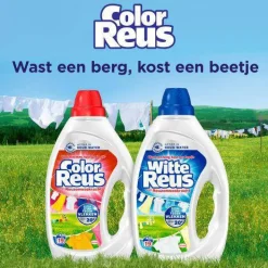 Sale Witte Reus Color Reus Gel - Vloeibaar Wasmiddel - Gekleurde Was - Voordeelverpakking - 6 X 19 Wasbeurten - 114 Wasbeurten