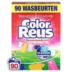 Outlet Witte Reus Color Reus Poeder - Waspoeder - Gekleurde Was - Grootverpakking - 90 Wasbeurten