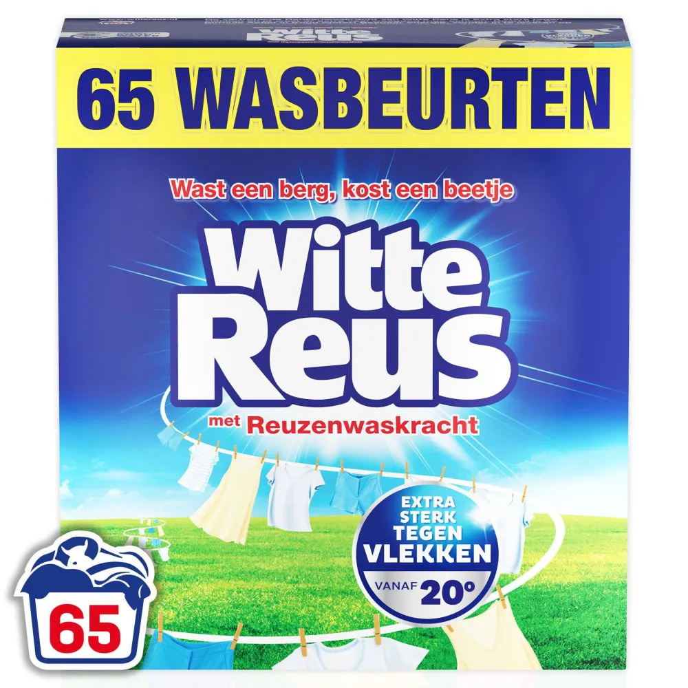 Fashion Witte Reus Poeder - Waspoeder - Witte Was - Grootverpakking - 65 Wasbeurten
