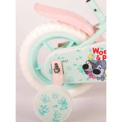 Kinderfiets 10 Inch Mintgroen/ Roze|Woezel & Pip Flash Sale