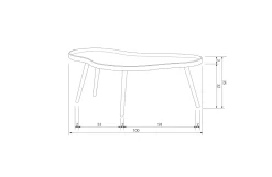 Clearance Woood Bijzettafel Mae