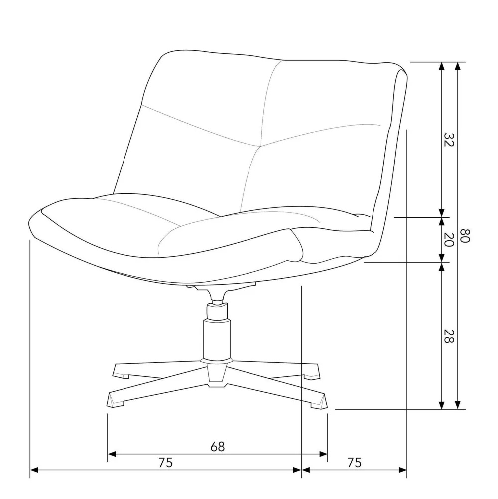 Flash Sale WOOOD Exclusive Draaifauteuil Vinny