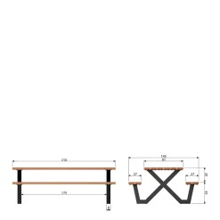 Picknicktafel Tablo (145X210 Cm)|Woood Online