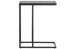 Febe Bijzettafel U Vorm - Metaal - Zwart - 55X45X35|Woood Fashion