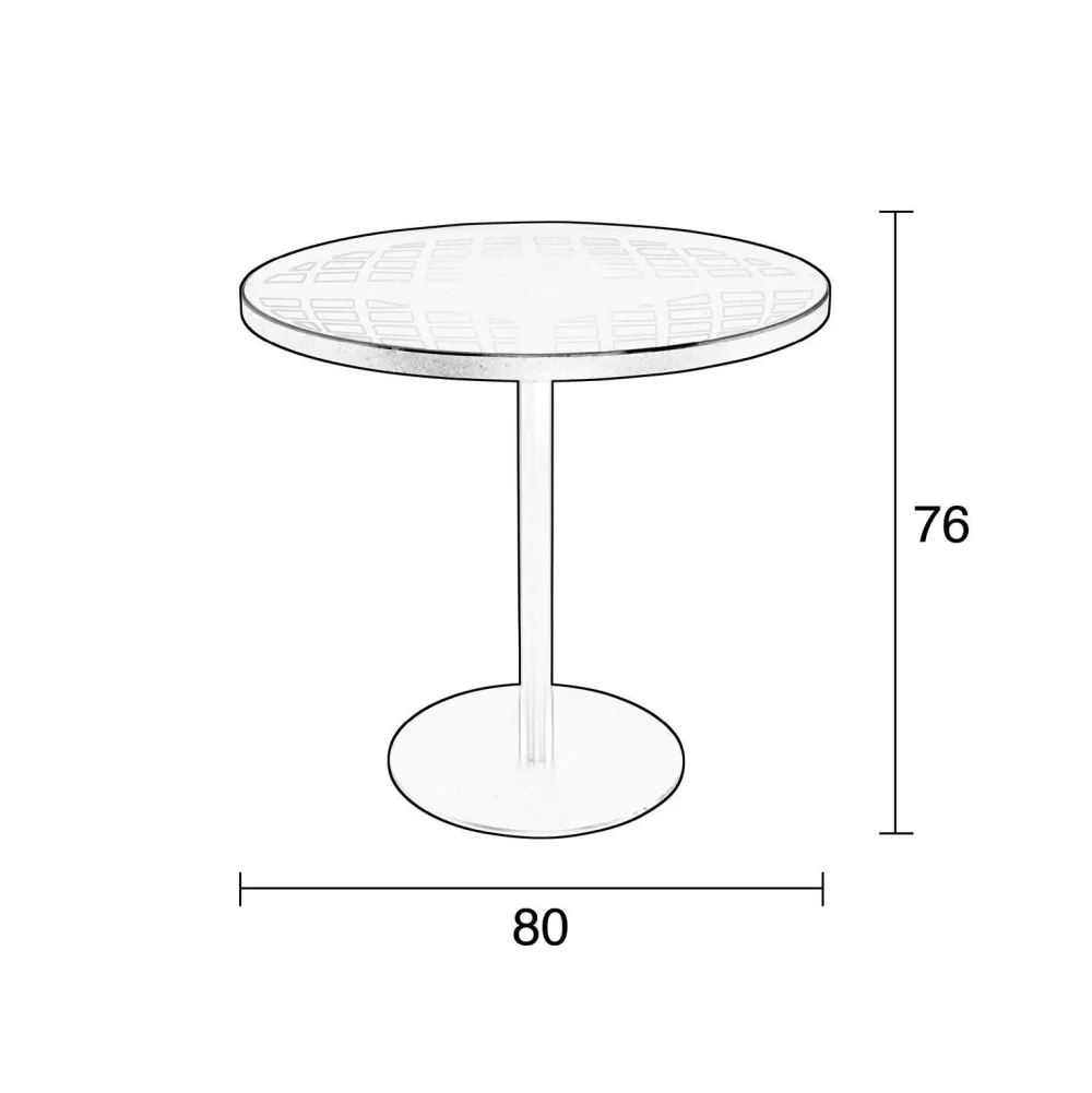 Bistrotafel Albert ( 80 Cm)|Zuiver Best Sale