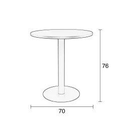 Bistrotafel Metsu ( 70 Cm)|Zuiver Best Sale