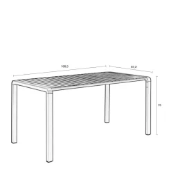 Tuintafel Vondel (87,2X168,5 Cm)|Zuiver Best Sale