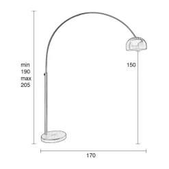 Store Zuiver Vloerlamp Metal Bow